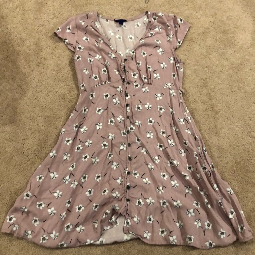 Purple Floral Sun Dress